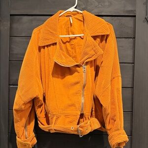 Free People Slouchy Corduroy Moto Jacket